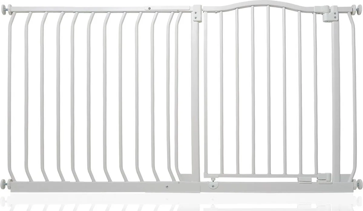 Klemhekje met Gebogen Bovenkant, 134cm - 143cm, Mat Wit van Safetots in Wit – productfoto