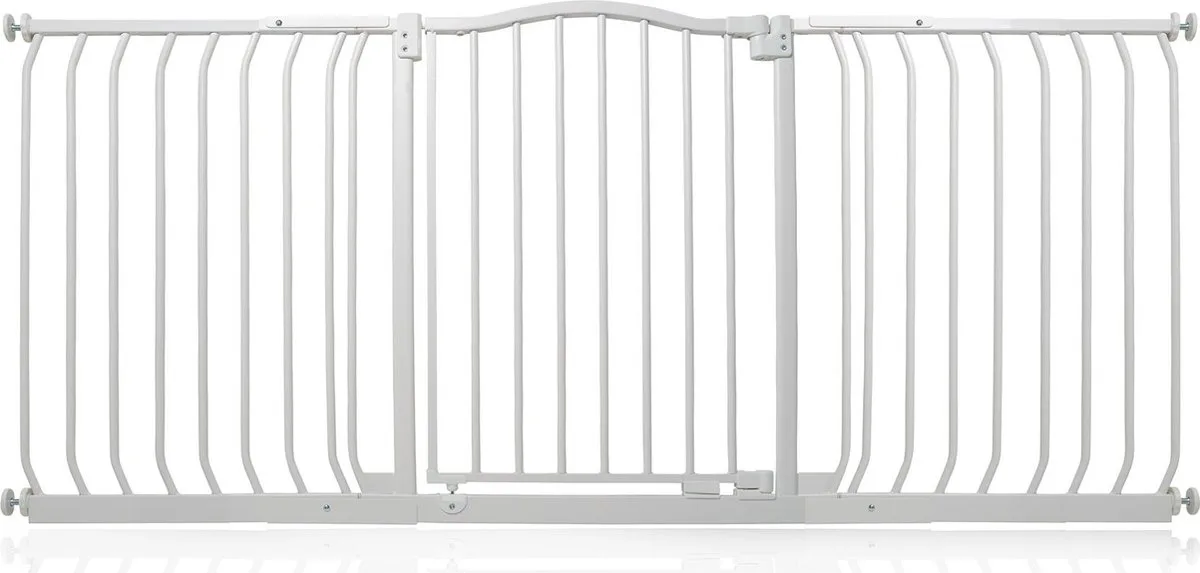 Klemhekje met Gebogen Bovenkant, 161cm - 170cm, Mat Wit van Safetots in Wit – productfoto