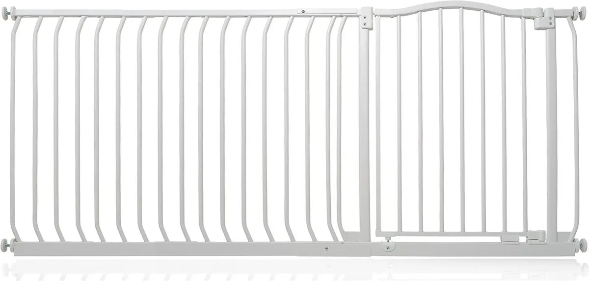 Klemhekje met Gebogen Bovenkant, 171cm - 180cm, Mat Wit van Safetots in Wit – productfoto
