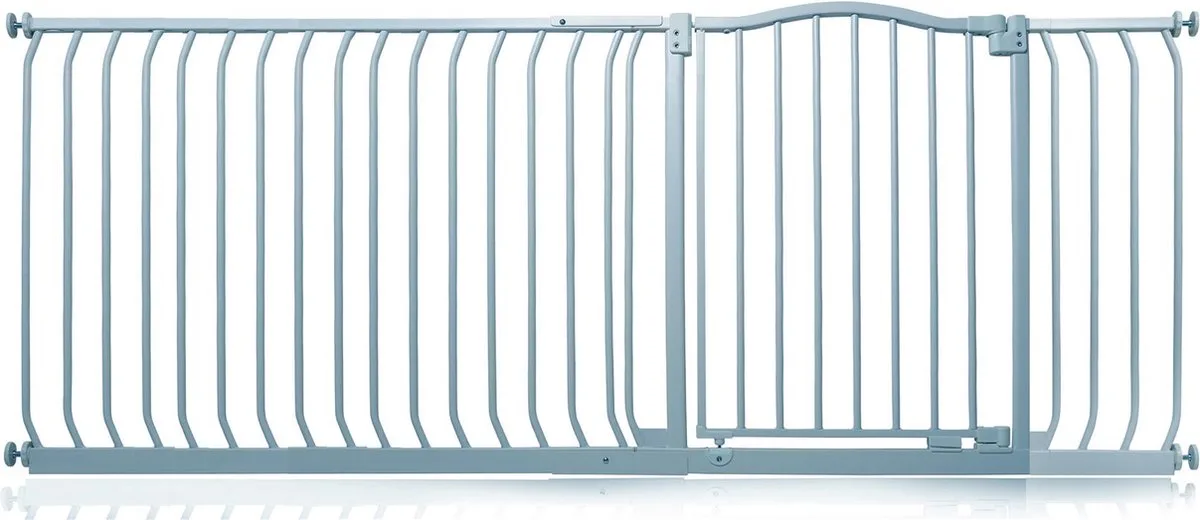 Klemhekje met Gebogen Bovenkant, 189cm - 198cm, Mat Grijs van Safetots in Grijs – productfoto