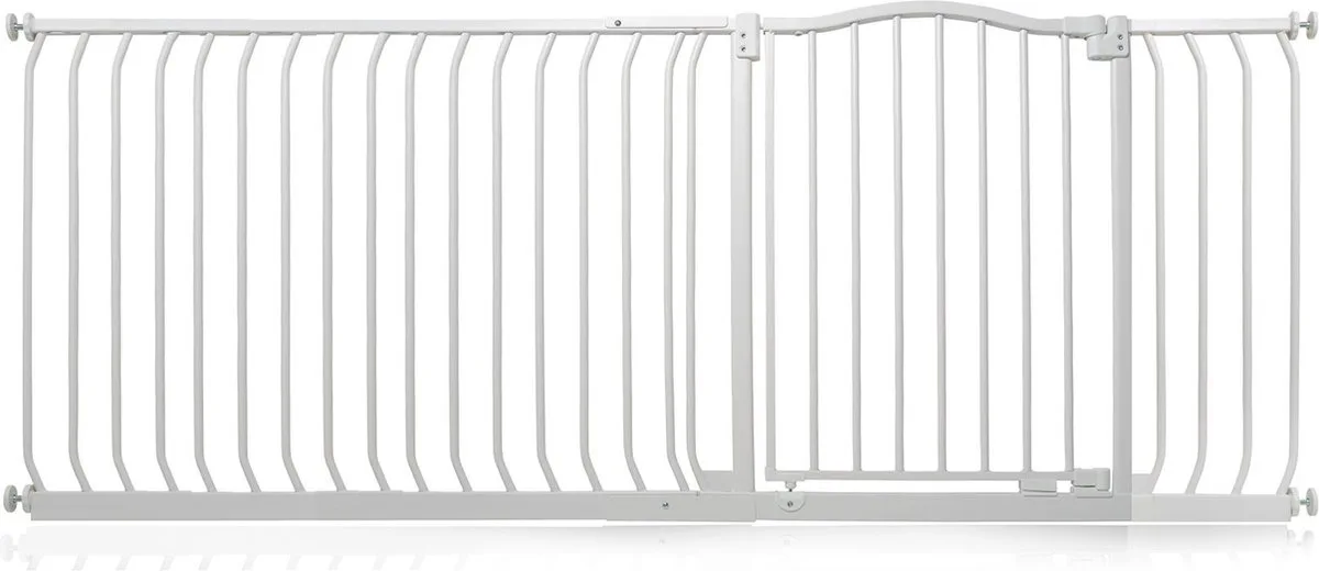 Klemhekje met Gebogen Bovenkant, 189cm - 198cm, Mat Wit van Safetots in Wit – productfoto