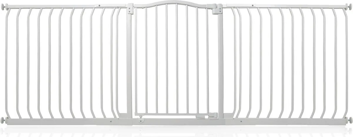 Klemhekje met Gebogen Bovenkant, 197cm - 206cm, Mat Wit van Safetots in Wit – productfoto