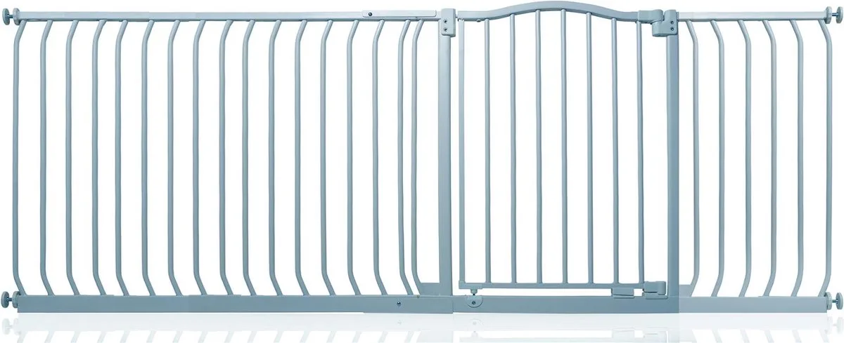 Klemhekje met Gebogen Bovenkant, 198cm - 207cm, Mat Grijs van Safetots in Grijs – productfoto