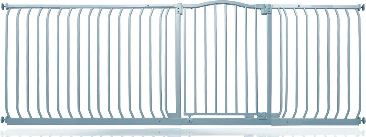 Klemhekje met Gebogen Bovenkant, 216cm - 225cm, Mat Grijs van Safetots in Grijs – productfoto