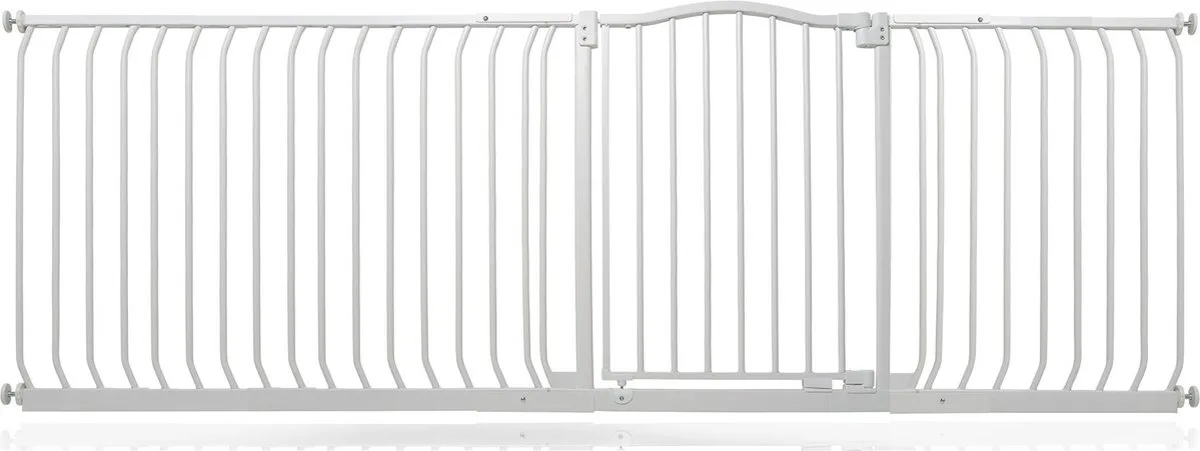 Klemhekje met Gebogen Bovenkant, 216cm - 225cm, Mat Wit van Safetots in Wit – productfoto
