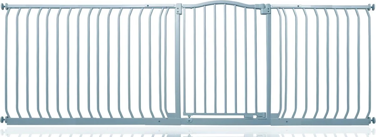 Klemhekje met Gebogen Bovenkant, 225cm - 234cm, Mat Grijs by Safetots in Grey – product photo