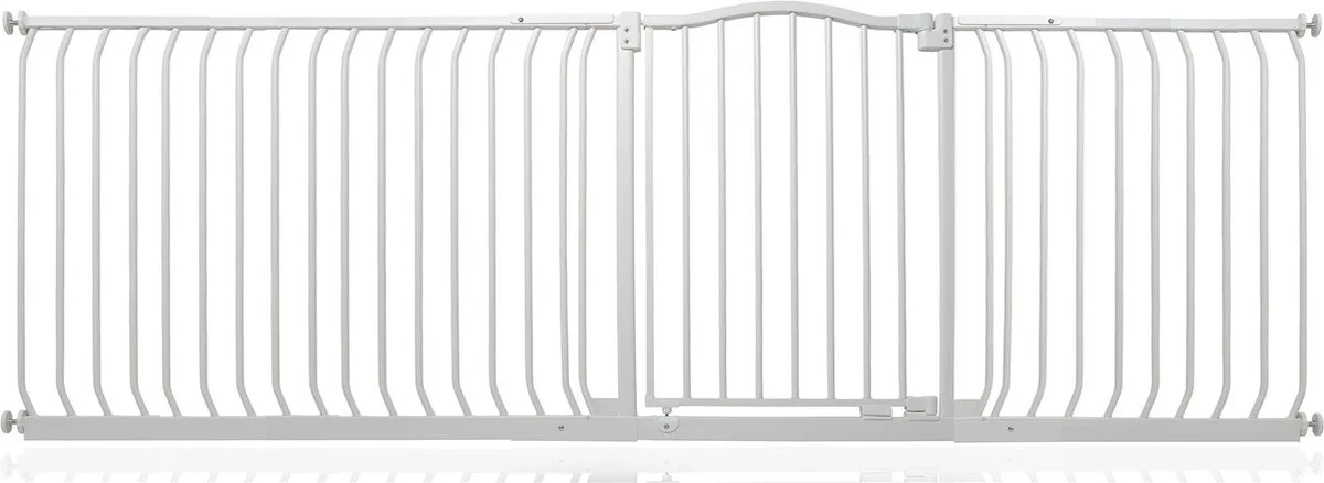 Klemhekje met Gebogen Bovenkant, 225cm - 234cm, Mat Wit van Safetots in Wit – productfoto