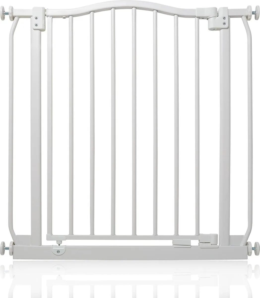 Klemhekje met Gebogen Bovenkant, 71cm - 80cm, Mat Wit van Safetots in Wit – productfoto