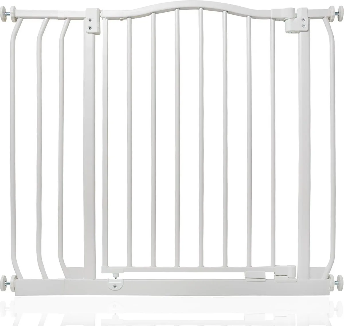 Klemhekje met Gebogen Bovenkant, 80cm - 89cm, Mat Wit van Safetots in Wit – productfoto