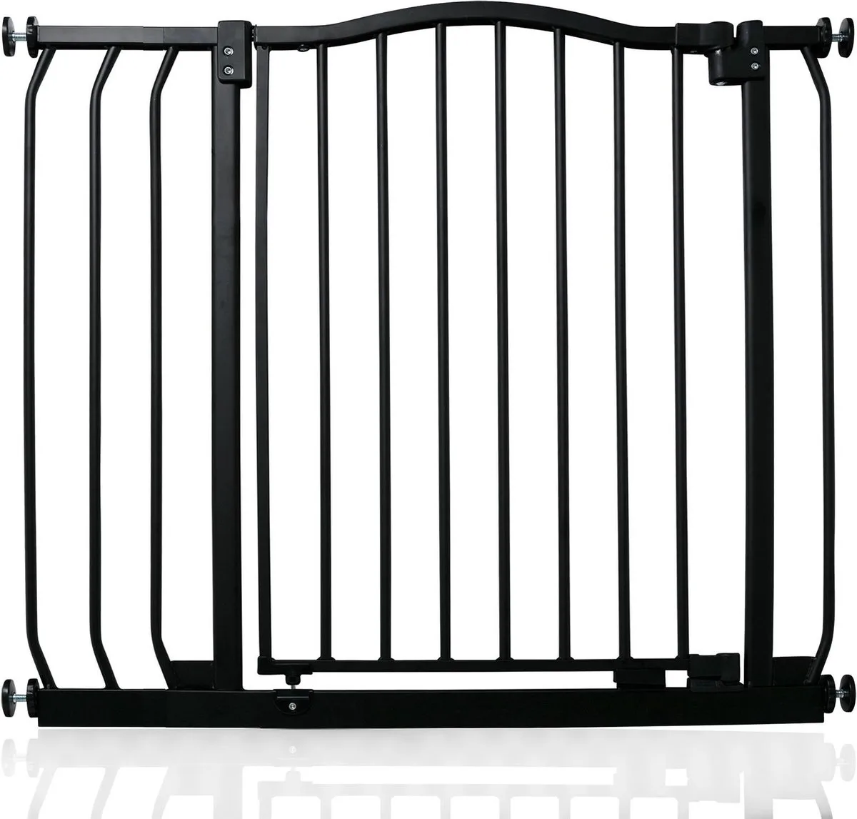 Klemhekje met Gebogen Bovenkant, 80cm - 89cm, Mat Zwart de Safetots en Noir – photo produit