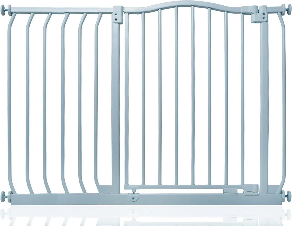 Klemhekje met Gebogen Bovenkant, 98cm - 107cm, Mat Grijs van Safetots in Grijs – productfoto