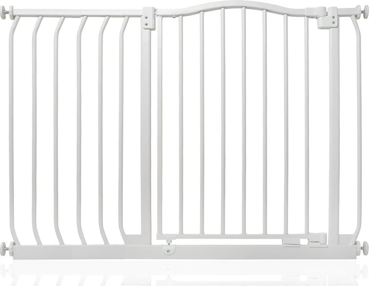 Klemhekje met Gebogen Bovenkant, 98cm - 107cm, Mat Wit de Safetots en Blanc – photo produit