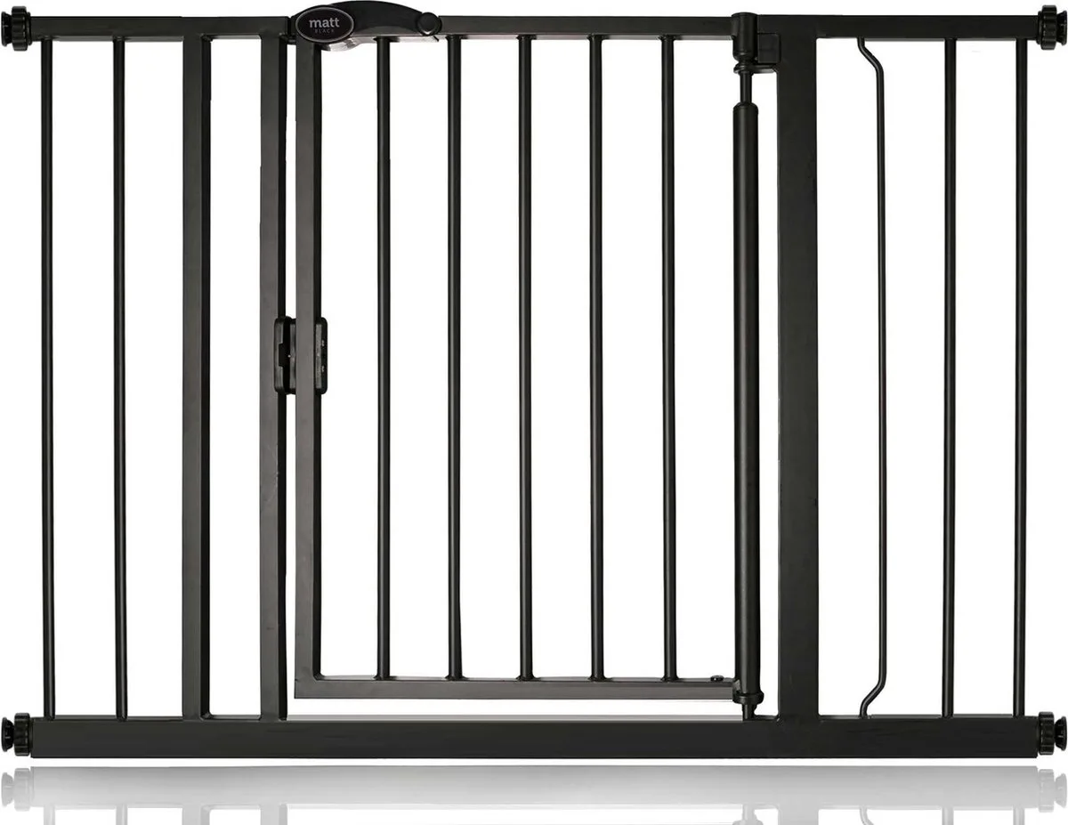 Self Closing Klemhek, Traphekje, 103,8cm - 110,8cm, Mat Zwart de Safetots en Noir – photo produit