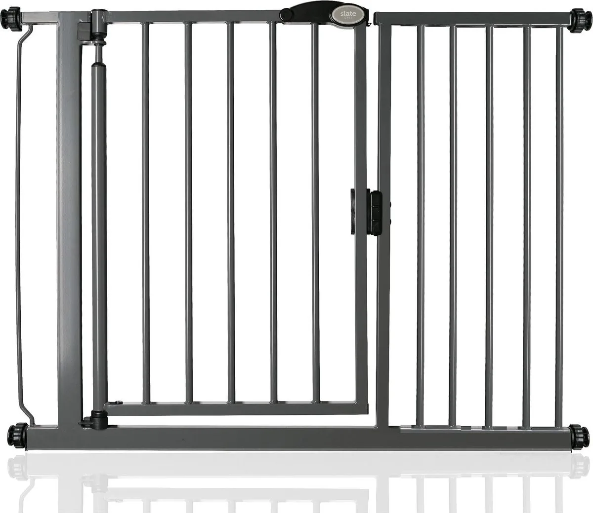 Self Closing Klemhek, Traphekje, 111cm - 118cm, Grijs van Safetots in Grijs – productfoto