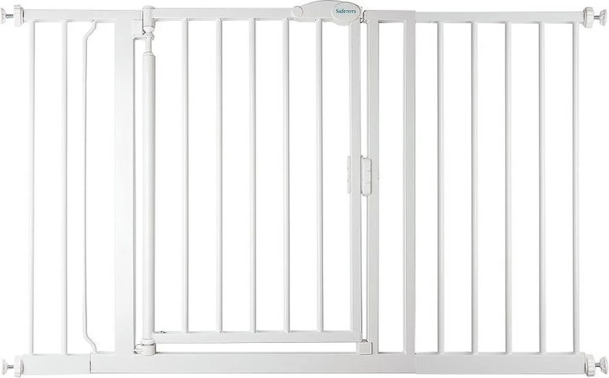 Self Closing Klemhek, Traphekje, 125,4cm - 132,4cm, Wit van Safetots in Wit – productfoto