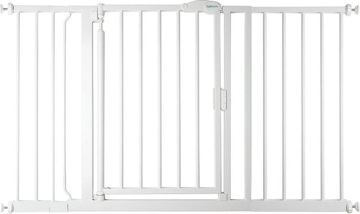 Self Closing Klemhek, Traphekje, 132,6cm - 139,6cm, Wit van Safetots in Wit – productfoto