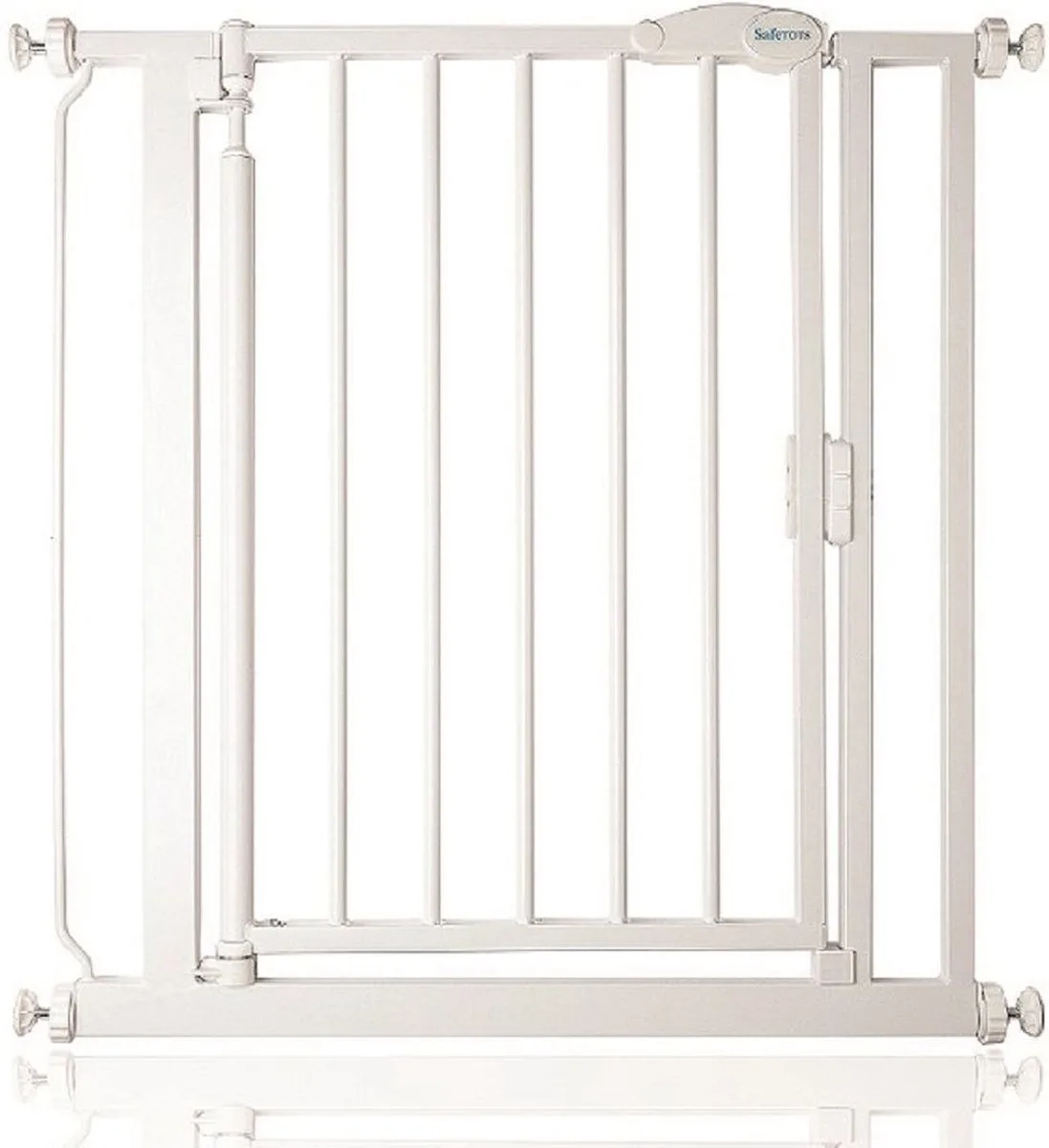 Self Closing Klemhek, Traphekje, 68,5cm - 75cm, Wit van Safetots in Wit – productfoto