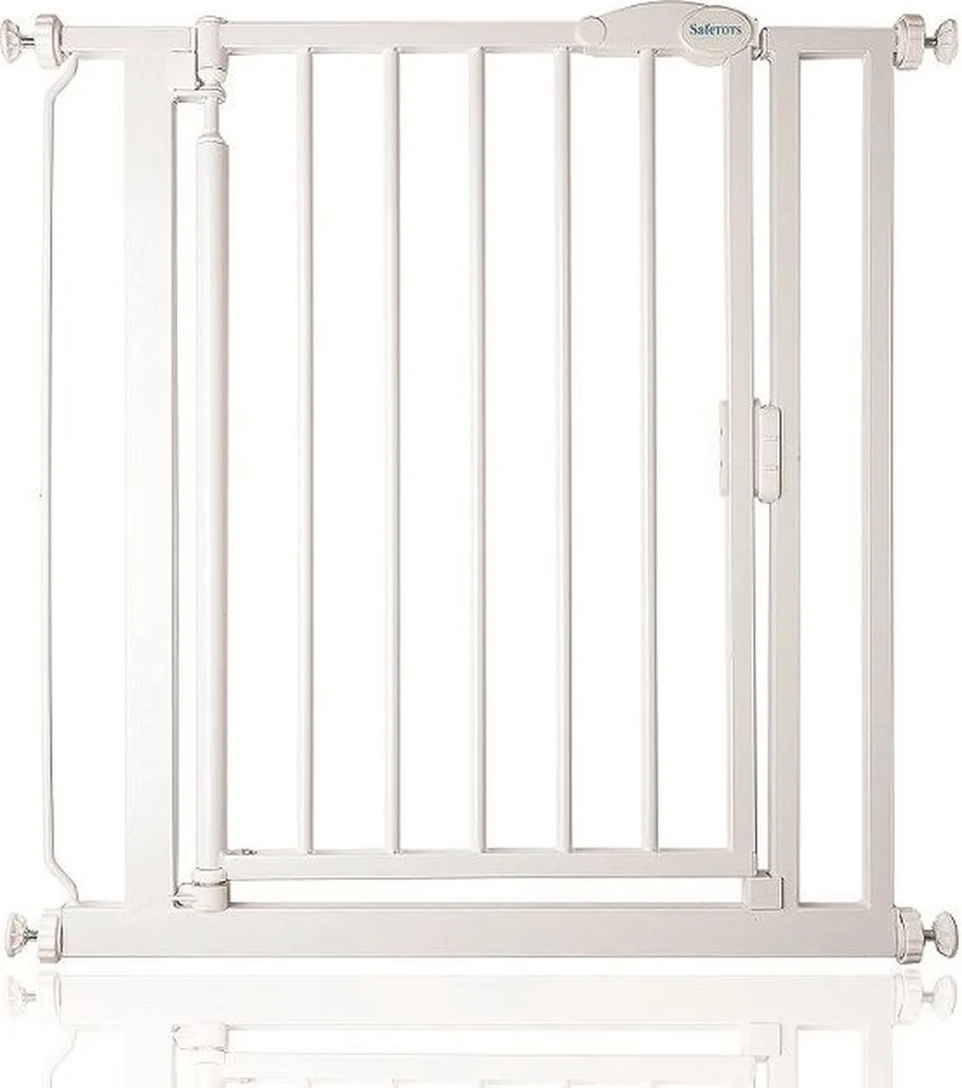 Self Closing Klemhek, Traphekje, 75cm - 82cm, Wit van Safetots in Wit – productfoto