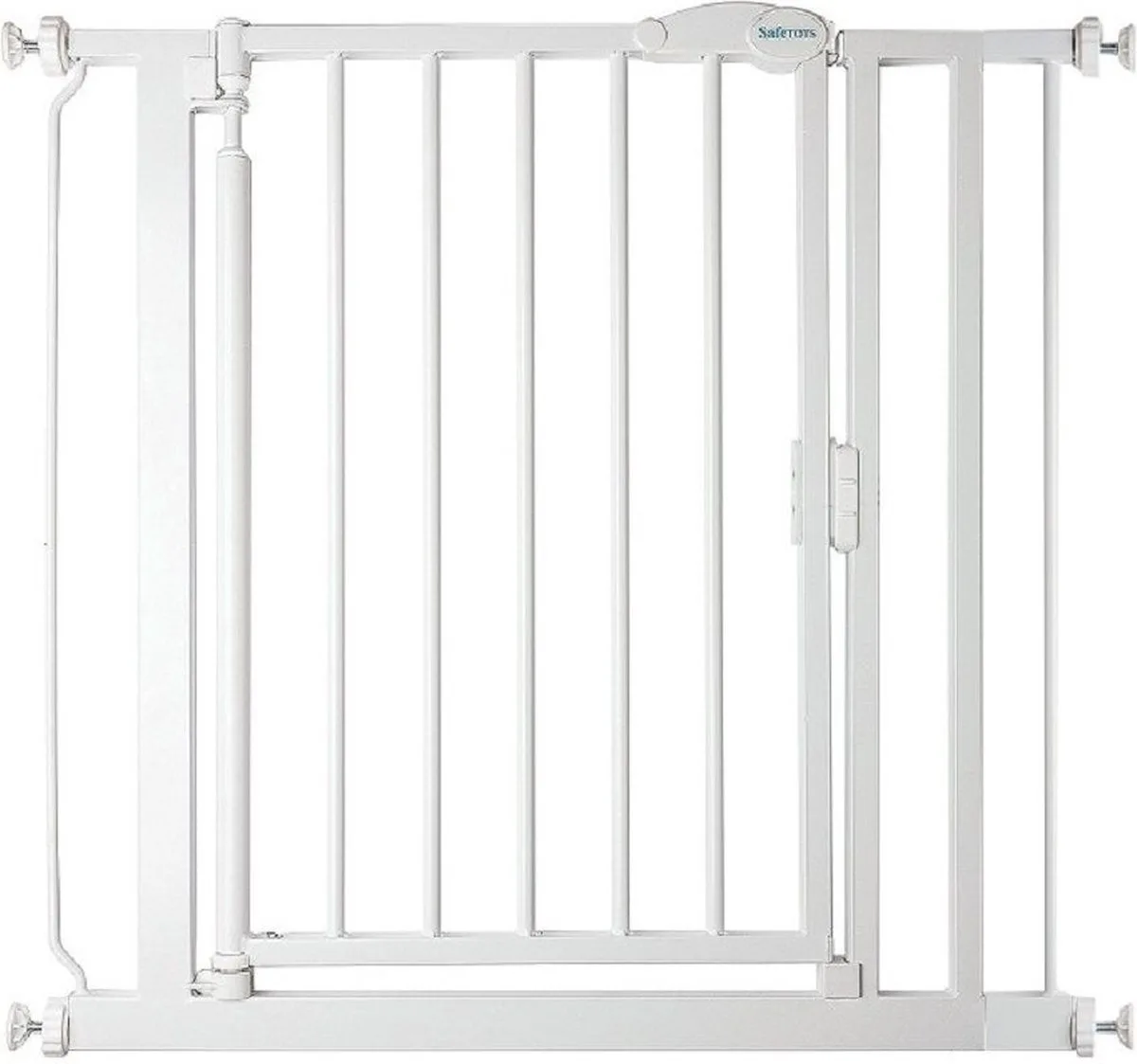 Self Closing Klemhek, Traphekje, 82,2cm - 89,2cm, Wit van Safetots in Wit – productfoto