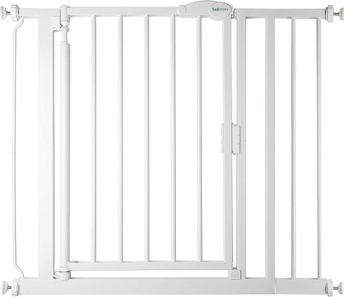 Self Closing Klemhek, Traphekje, 89,4cm - 96,4cm, Wit van Safetots in Wit – productfoto
