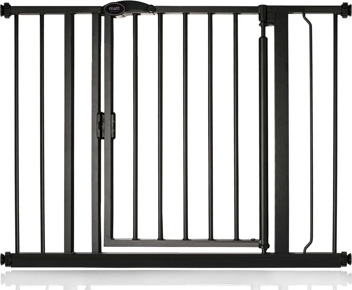 Self Closing Klemhek, Traphekje, 96,6cm - 103,6cm, Mat Zwart van Safetots in Zwart – productfoto