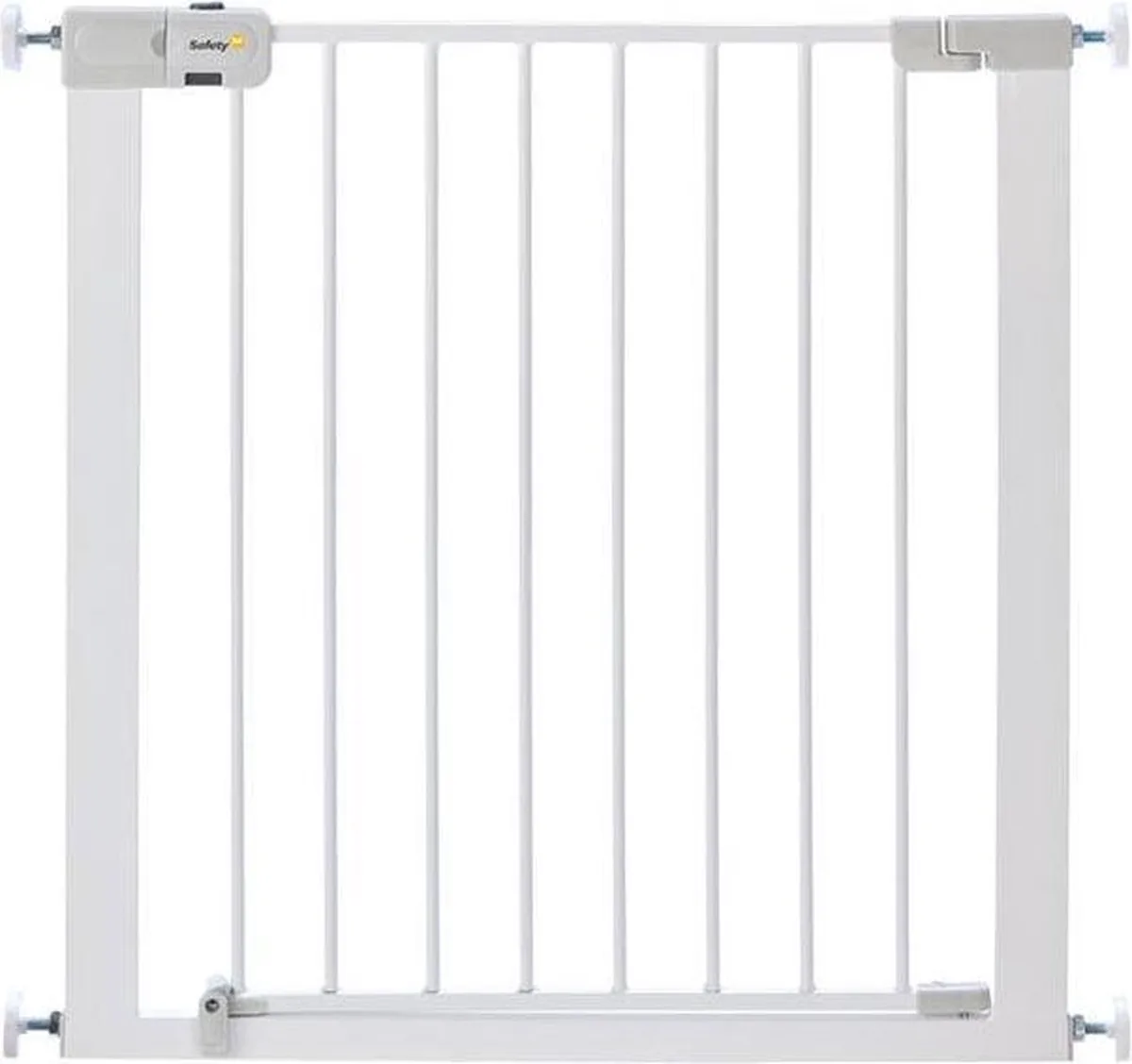 Easy Close Metal Traphekje - 73 t/m 80 cm - Uitbreidbaar -Klembevestiging - Wit van Safety 1st in Metal White – productfoto