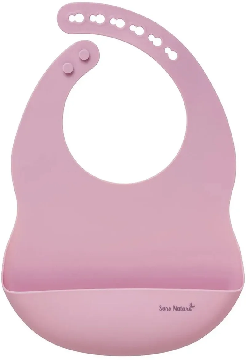 Glad Slabbetje Roze Kinderen van Saro in Roze – productfoto