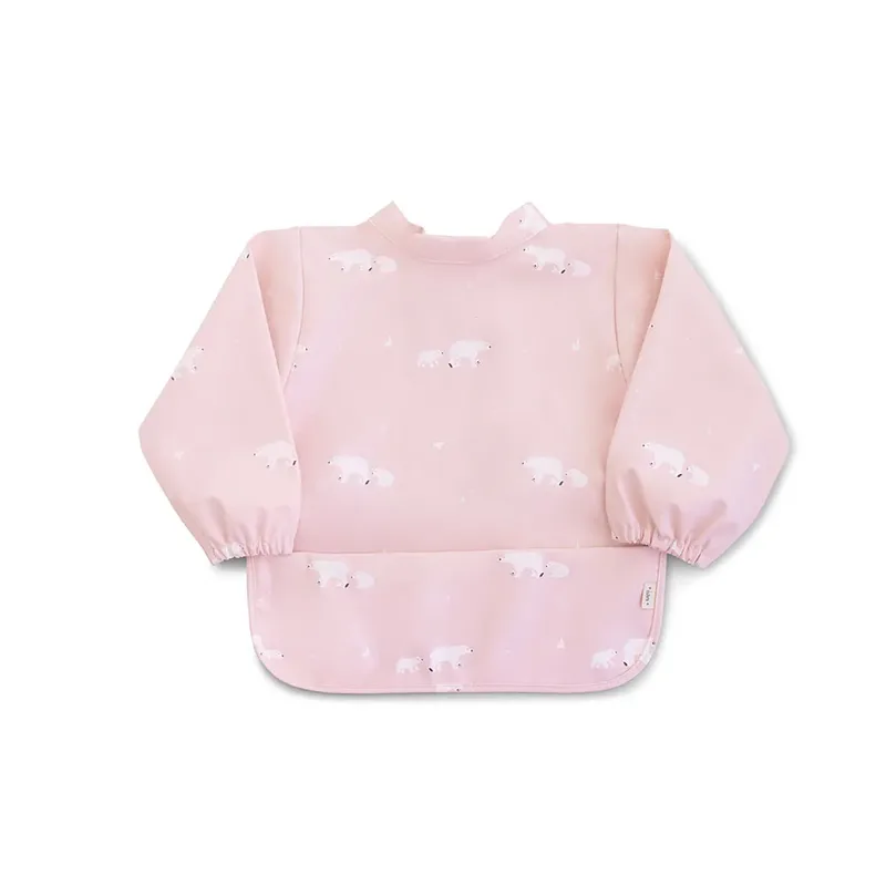 Waterdicht Slabbetje Met Mouwen Roze Kinderen by Saro in Polaris Dusty Pink – product photo 2 of 2