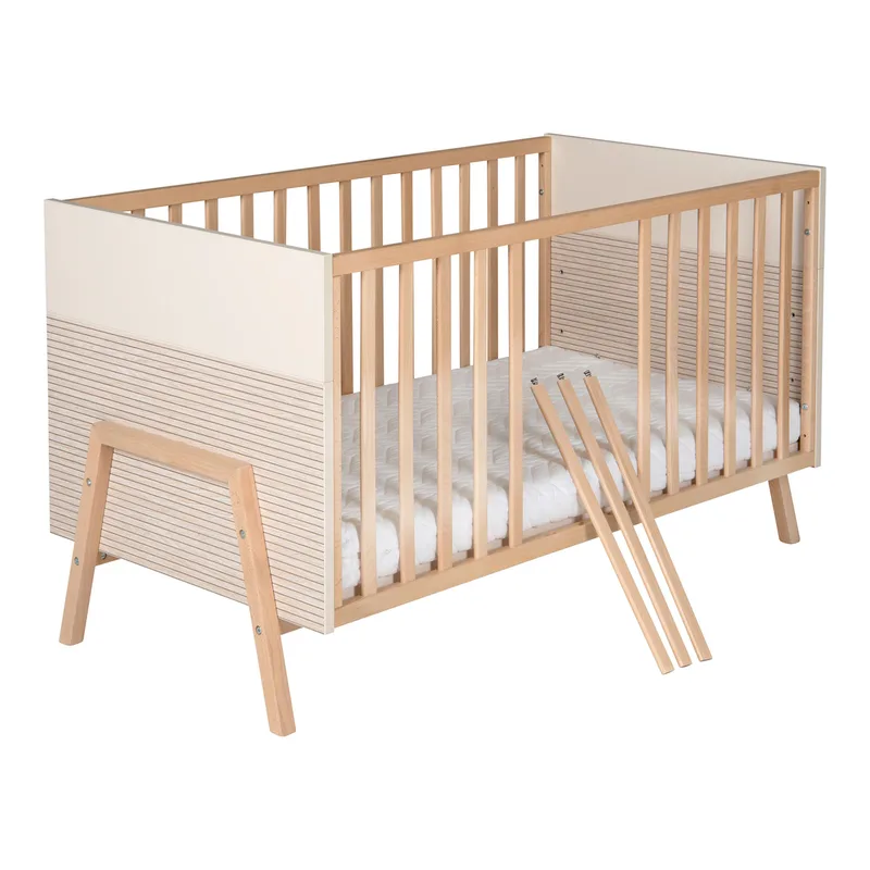 Babybett Happy 70 x 140 cm von Schardt in Beige, 151 × 77 × 86,5 mm – Produktfoto