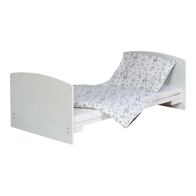 Babybett mit Ausstattung Classic White 70x140 cm von Schardt in Schwarz, 143 × 77 × 79,5 mm – Produktfoto 2 von 2