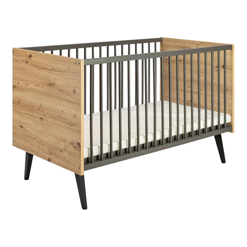 Babybett Morris Oak 70x140 cm von Schardt in Natur, 145 × 82 × 86 mm – Produktfoto 1 von 3