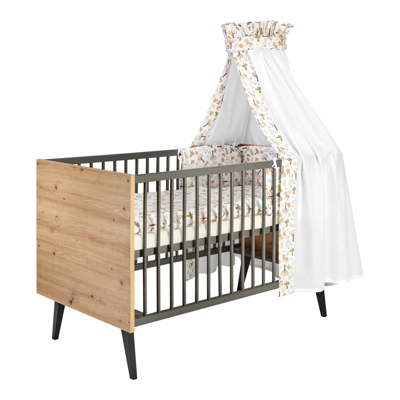 Babybett Morris Oak 70x140 cm von Schardt in Natur, 145 × 82 × 86 mm – Produktfoto 3 von 3
