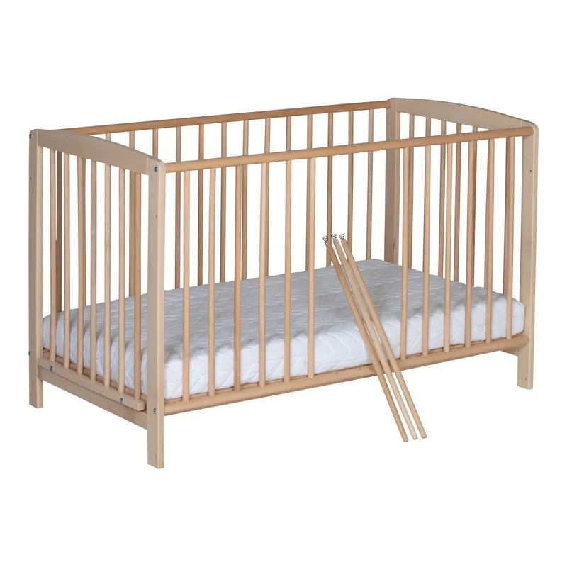 Beistellbett Micky 60x120 cm van Schardt in Naturel, 124 × 65 × 77 mm – productfoto 1 van 3