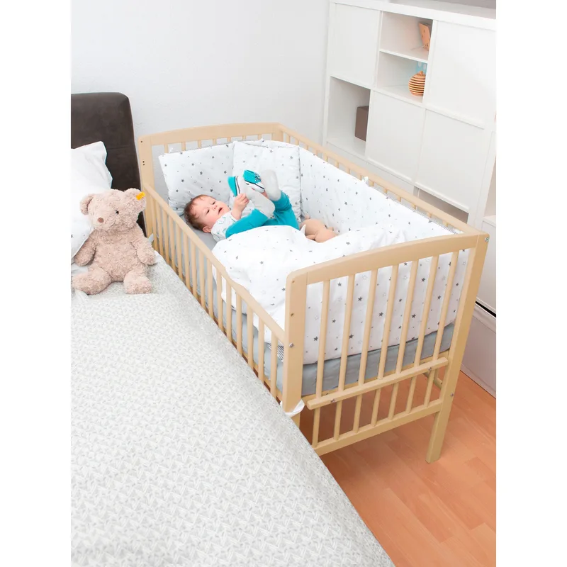 Beistellbett Micky Plus 60x120 cm für Boxspringbetten von Schardt in Natur, 124 × 65 × 97 mm – Produktfoto 2 von 2