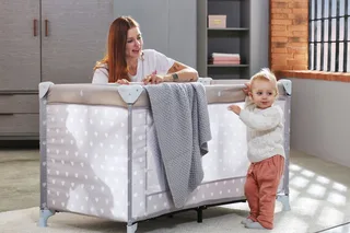 Reisebett 60x120 cm Herzchen by Schardt in Grey – product photo 2 of 2