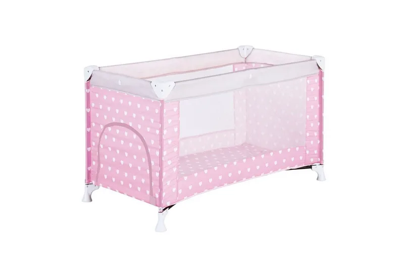 Reisebett 60x120 cm Herzchen de Schardt en Rose – photo produit 1 sur 2