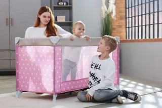 Reisebett 60x120 cm Herzchen de Schardt en Rose – photo produit 2 sur 2