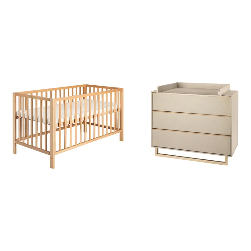 Schardt 2-tlg. Babyzimmer Terry van Schardt in Naturel – productfoto 1 van 2