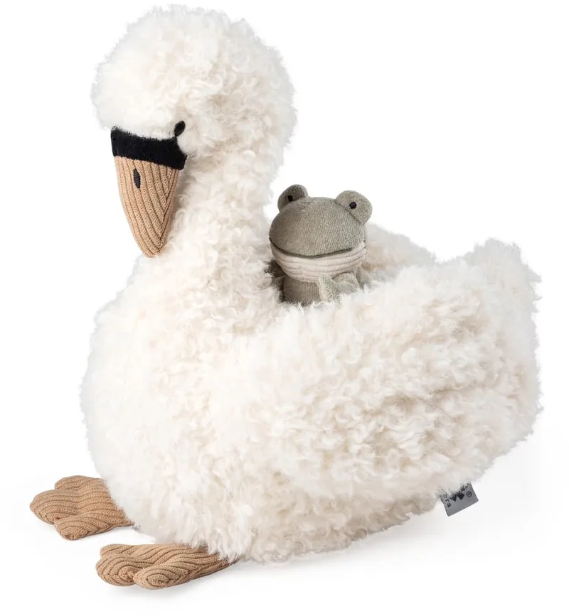 Activity Speeltje Knuffel Zwaan met Kikker van Sebra in Print – productfoto