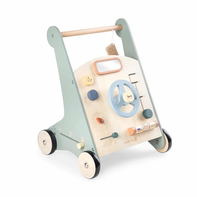 Activity Walker Car Loopwagen Auto de Sebra en Vert – photo produit