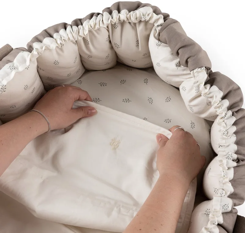 Hoeslaken - Babynest Bedwetting Sheet - Moonlight by Sebra in Beige – product photo