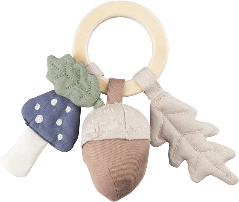 Leaf / Mushroom / Acorn Rammelaar de Sebra en Multicolore – photo produit