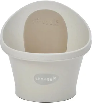 Babybad ECO – Ergonomisch Babybadje – Vanaf Geboorte tot 12 Maanden – Waterbesparend – Cookies & Cream van Shnuggle in ECO Cookies & Cream – productfoto 1 van 4