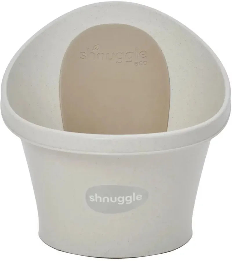 Babybad ECO – Ergonomisch Babybadje – Vanaf Geboorte tot 12 Maanden – Waterbesparend – Cookies & Cream van Shnuggle in ECO Cookies & Cream – productfoto 1 van 4