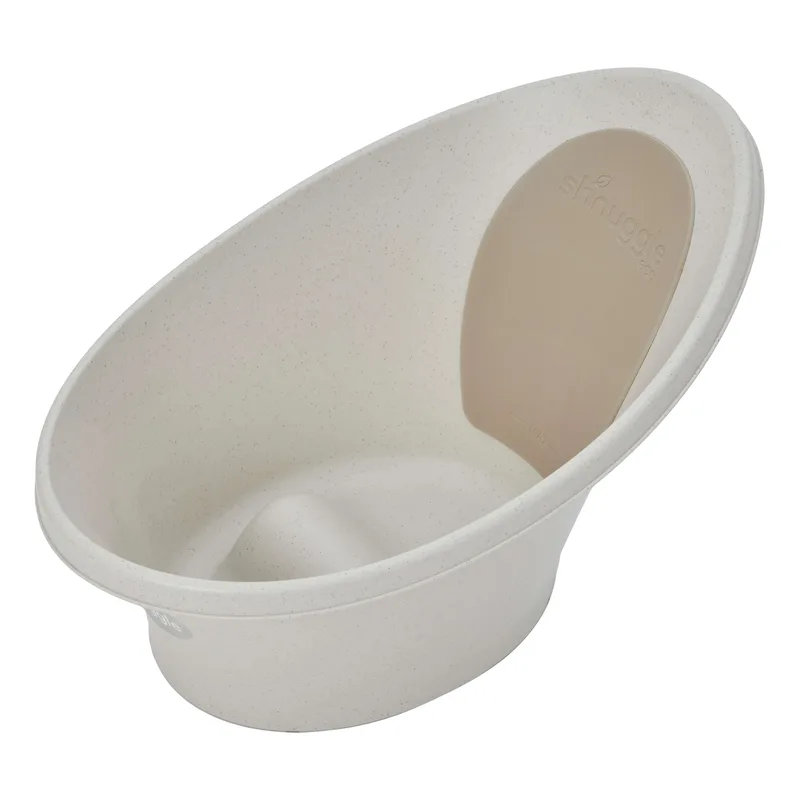 Babybad ECO – Ergonomisch Babybadje – Vanaf Geboorte tot 12 Maanden – Waterbesparend – Cookies & Cream van Shnuggle in ECO Cookies & Cream – productfoto 3 van 4
