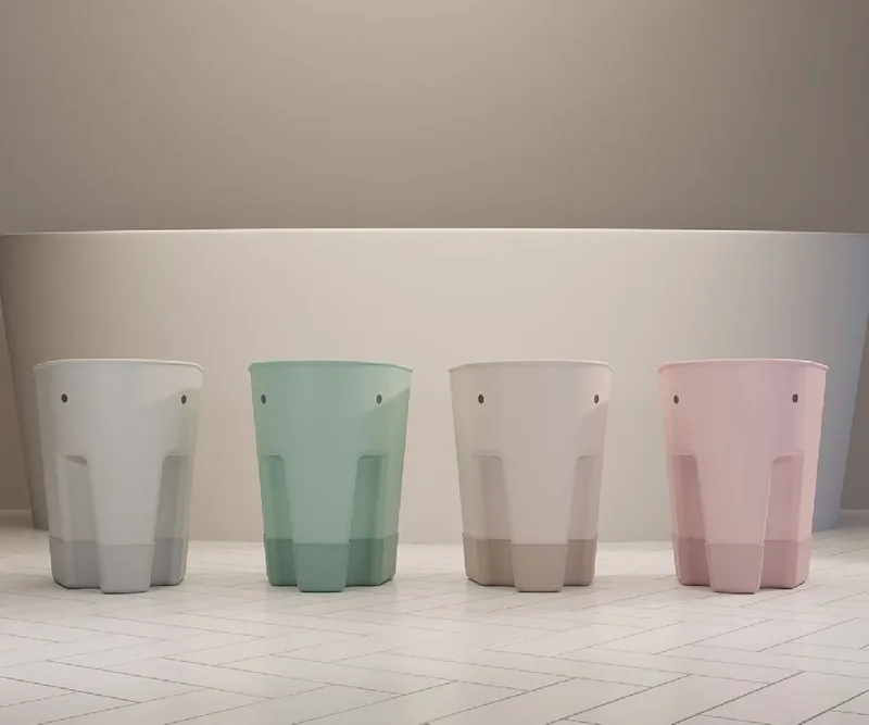 Ellie Badspeelgoed Droogmandje - Taupe van Shnuggle – productfoto 4 van 4
