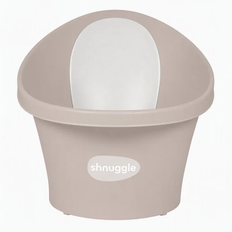 Newborn Babybadje by Shnuggle in Taupe – product photo