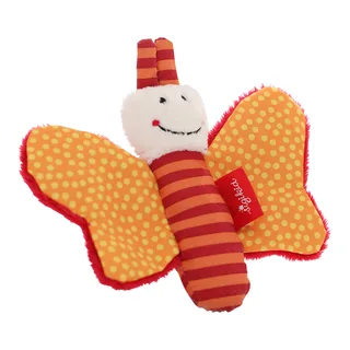 Greifling Schmetterling Red Stars Collection de sigikid en Orange, 9 × 12 × 2 mm – photo produit 2 sur 3