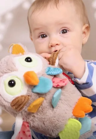 Greifspielzeug Spiel-Plüschtier PlayQ für Babys und Kleinkinder (1-tlg) van sigikid in Beige – productfoto 2 van 5