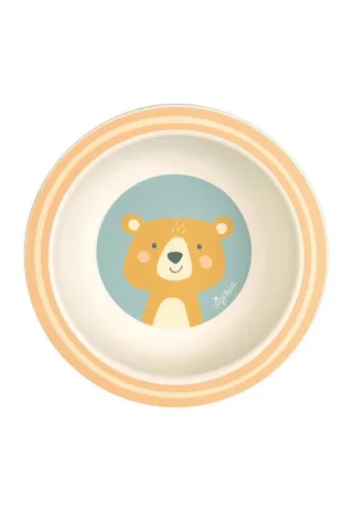 Kinderschüssel Schüssel Bär rPET "4 Freunde", Material außen: 100% rPET, Material innen: Silikonring im Boden, (Schälchen, 1-tlg) de sigikid en Bleu – photo produit 1 sur 3